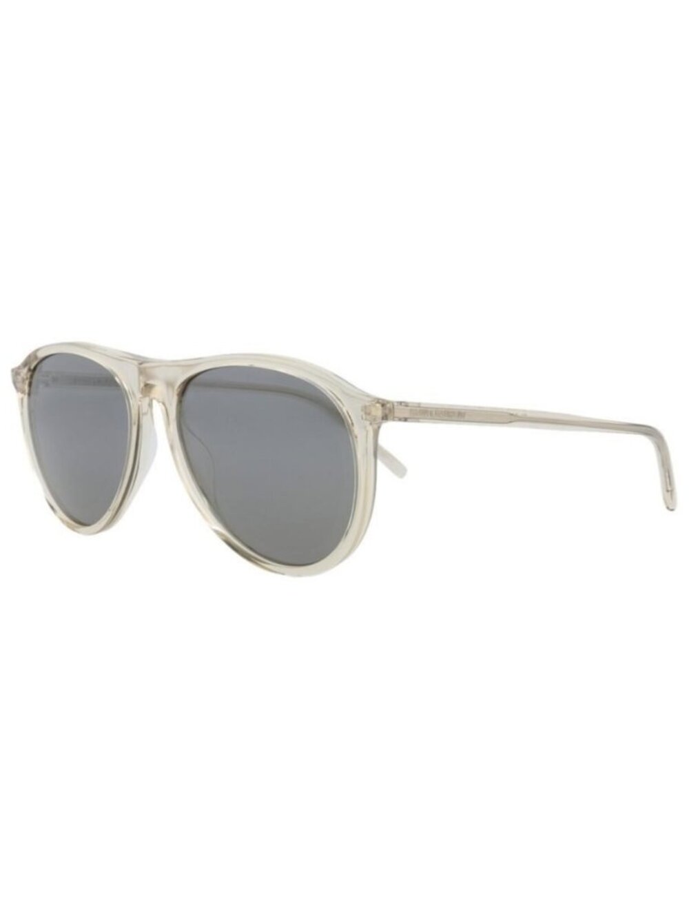 New Saint Laurent Unisex Aviator Beige Beige Silver Fashion Designer Sunglasses